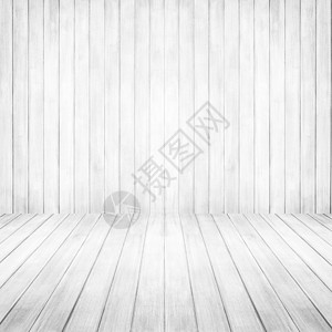 白色房间和墙木背景图片