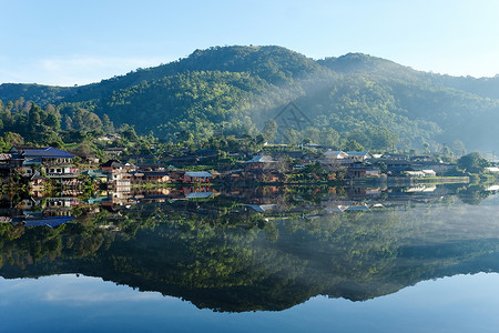 泰国梅洪山BanRakT背景图片