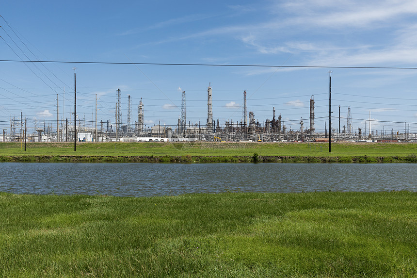 美国南得克萨斯州一家炼油厂的观点图片