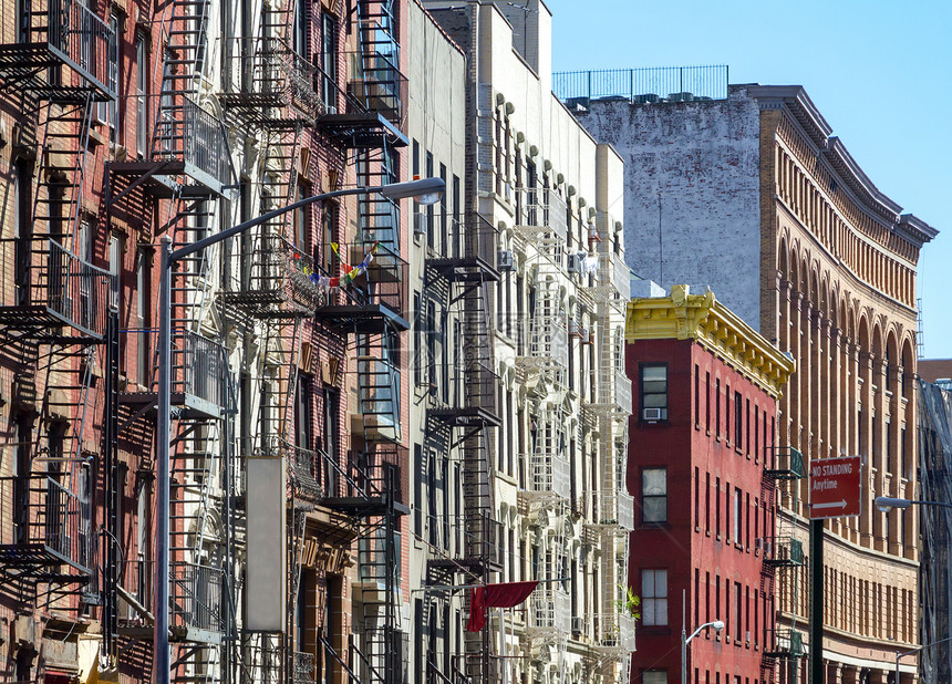 纽约曼哈顿唐人街区莫特街沿线的纽约图片