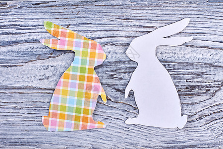纸兔子剪纸图片