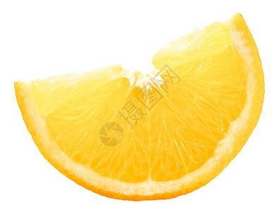 橘子水果白的橙片隔离带图片