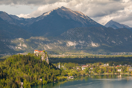 斯洛文尼亚布莱德湖和朱利安阿尔卑斯山图片