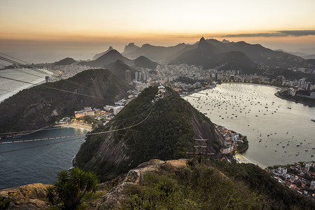 巴西里约热内卢PodeAcar山上美丽图片