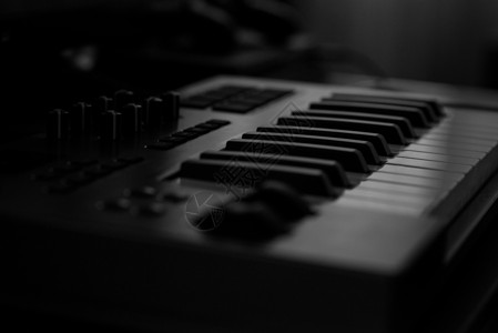 键盘工具录音室钢琴演奏图片