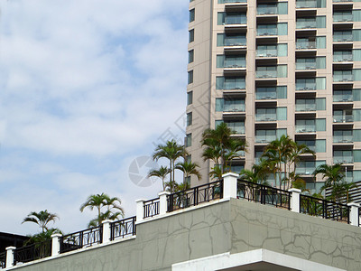 屋顶和旅馆建筑背景图片