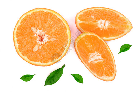 橙色或橘色切片图片