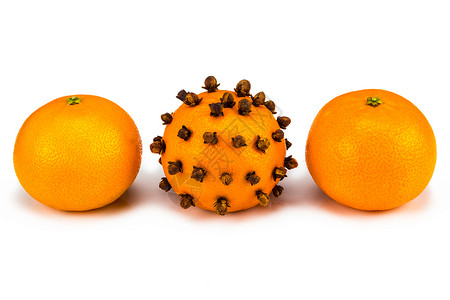 个和差异概念橘子特写图片