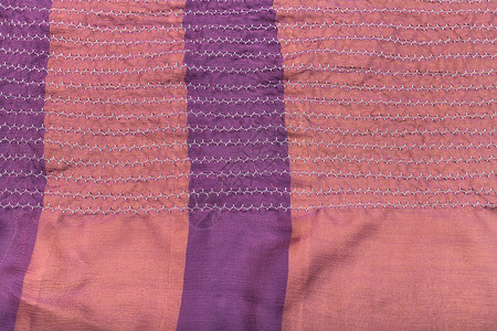 缝制零散围巾桌边原缝针粉红色丝图片