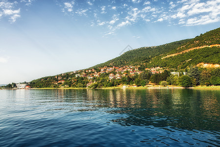 马其顿奥赫里德湖上一个图片