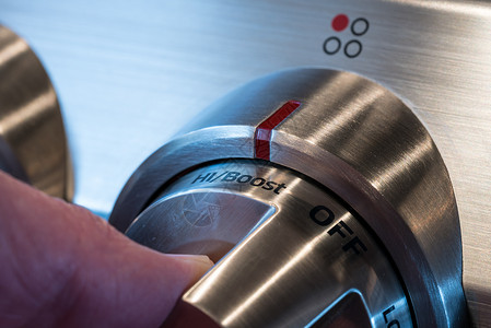 使用不锈钢控制把手在感应炉顶上或放在高电或增压图片