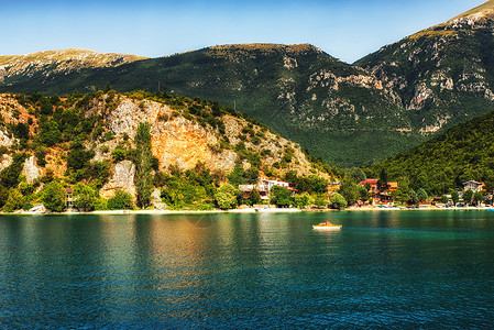 在马其顿奥赫里德湖的一图片