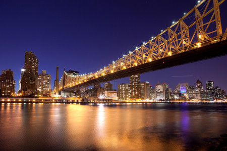 美国纽约州纽约市曼哈顿东河和上东城的皇背景图片