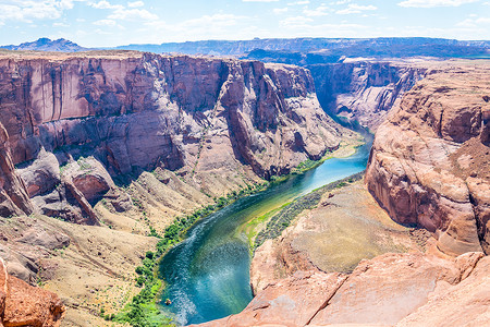 亚利桑那州风景如画的岩石格伦峡谷和马蹄湾图片