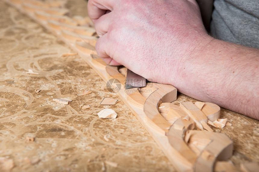 工匠木雕制作家具装饰品木雕手凿子工具图片