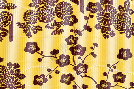 日本鲜花折壁纸板背图片