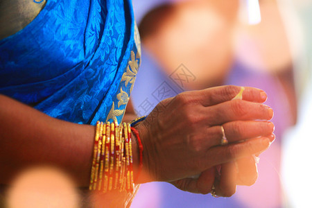 印度的婚礼功能近身图片