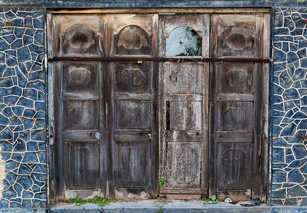 老木棕色木材纹理背景旧面板房子门图片
