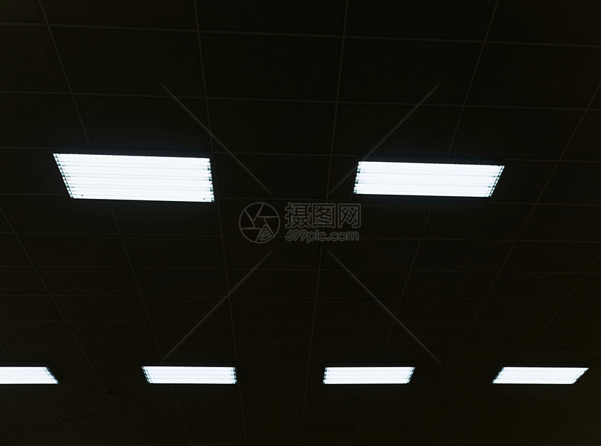 低压汞蒸气体放电灯工业照明面板办公室或工业建筑天花图片