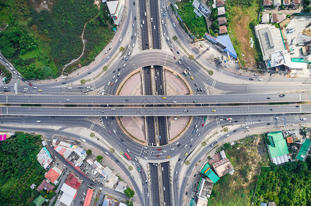 顶视图交通高速公路圈子交叉口图片