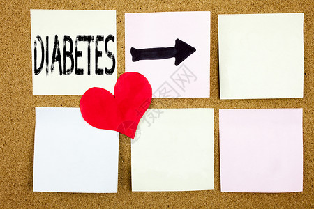 概念手写文本标题灵感显示糖尿病概念的疾病医学胰岛素和爱写在木制背景图片