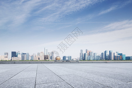 青云中新城市的山州建江城景空大理石地背景图片