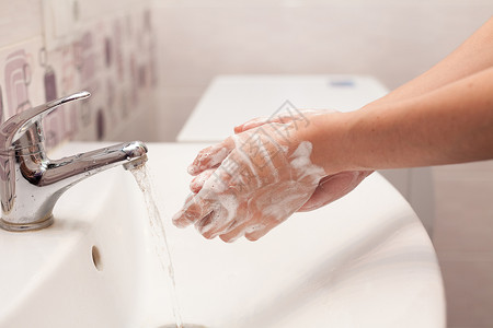 卫生清洁双手洗手图片