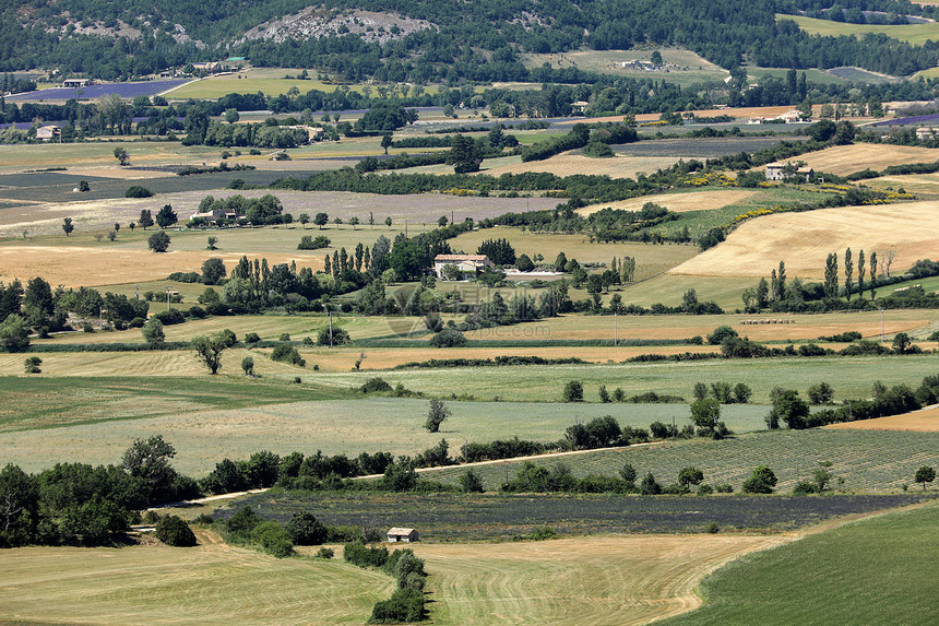 普罗旺斯法兰西州索尔特河下山谷农民田图片