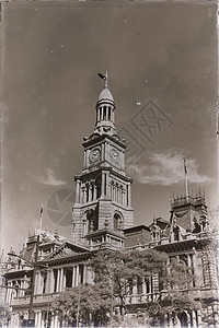 古董钟塔在天空的奥斯特拉西德尼AustraliaS图片