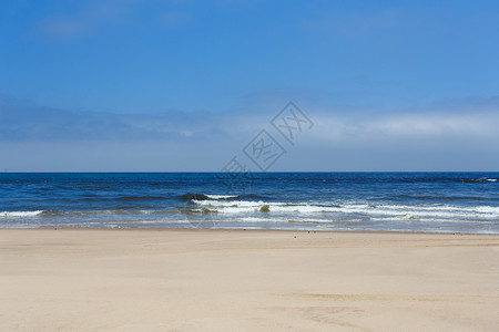 大西洋海沙滩纳米比亚Svakopmund附近纳米布沙漠海岸线图片