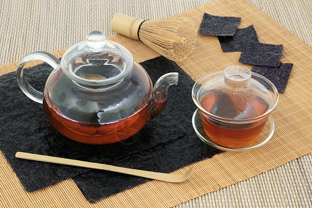 日本紫菜海藻茶保健饮料图片