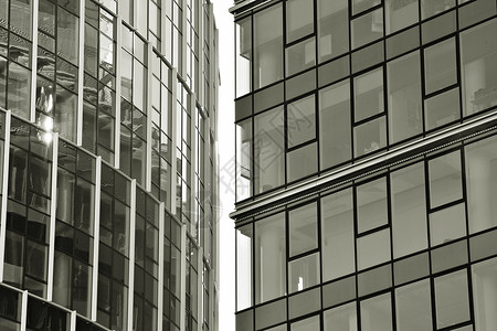 办公楼的玻璃墙商业背背景图片