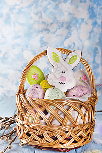 复活节饼干兔子和鸡蛋图片