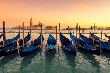 威尼斯日落图片