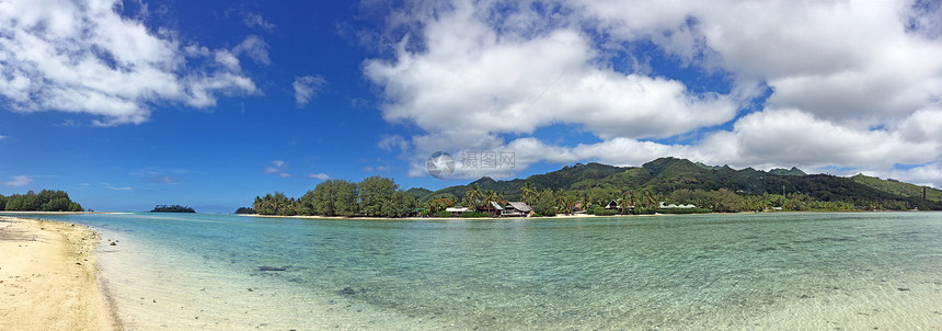 库克群岛拉罗汤加岛穆里全景观图片