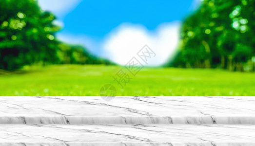 空荡的白色大理石桌面图片