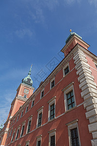 波兰华沙老城皇室城堡的景象校对P图片