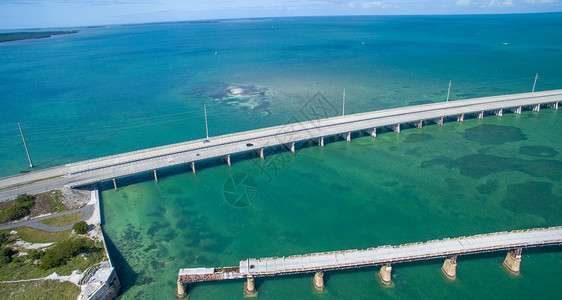 佛罗里达州巴伊亚本田州立公园断桥和海外公图片