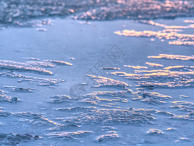 具有复制空间的无重心冰层自然冬季冰冷背景图片