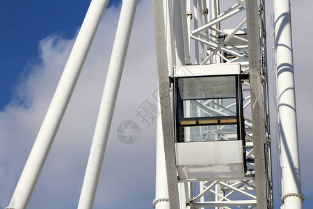 Ferris轮式市政公园背景天图片