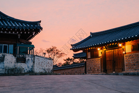 GyeungjuGyochonHanok村背景图片
