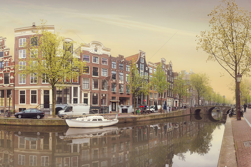 阿姆斯特丹运河Rossebuurt区M图片
