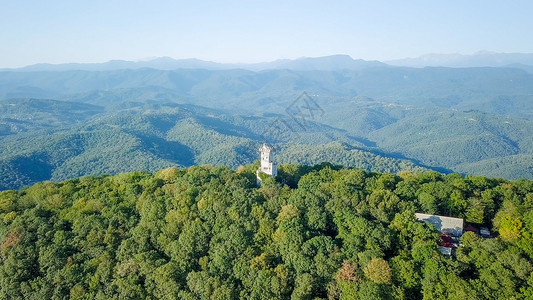 俄罗斯索契的阿克洪山Akhu背景图片