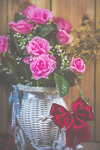 复古玫瑰花复古滤镜图像背景图片