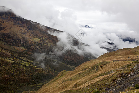 安第斯山脉通往背景图片