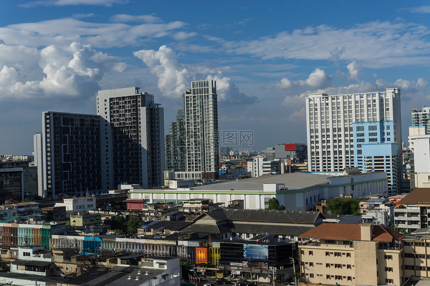 曼谷天线城市风景与建图片