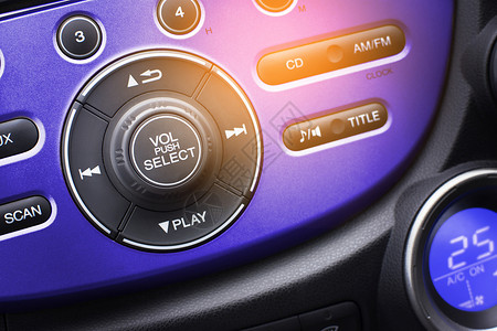 车内媒体音频控制器按钮图片