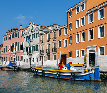 意大利维尼托威尼斯坎纳雷吉奥运河沿图片