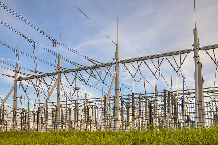 电气工业超现代高压电转化发电站图片