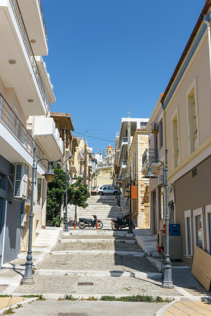 希腊克里特岛希蒂亚镇Sitia街上图片